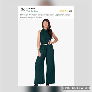 Koh Koh 3X Wide Leg Jumpsuit Romper